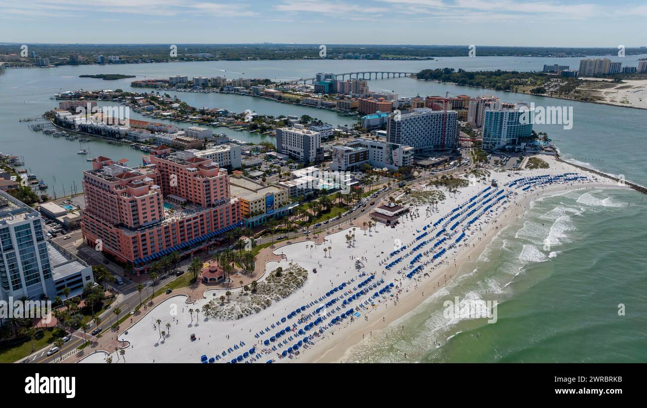 Clearwater Beach, Fl, USA. 11th Mar, 2024. Capturing Clearwater Beach's 