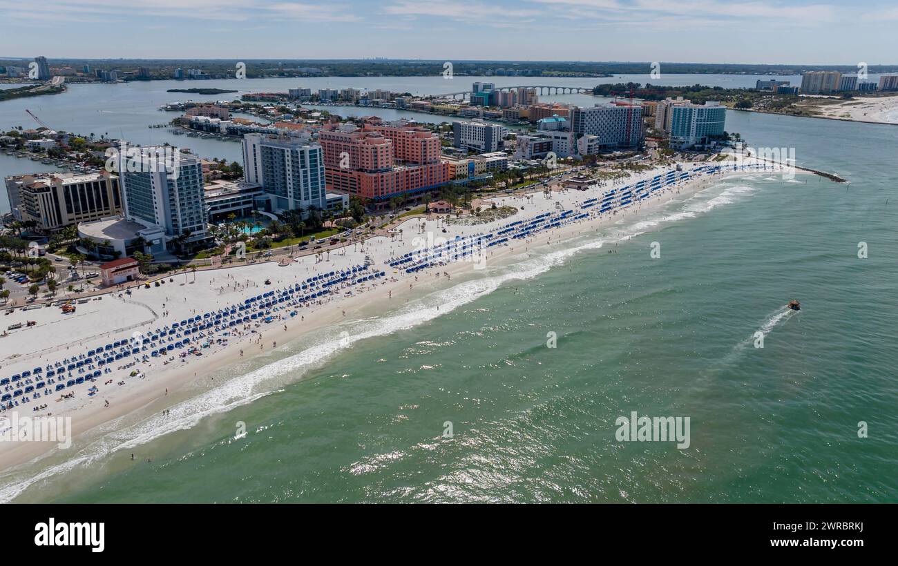 Clearwater Beach, Fl, USA. 11th Mar, 2024. Capturing Clearwater Beach