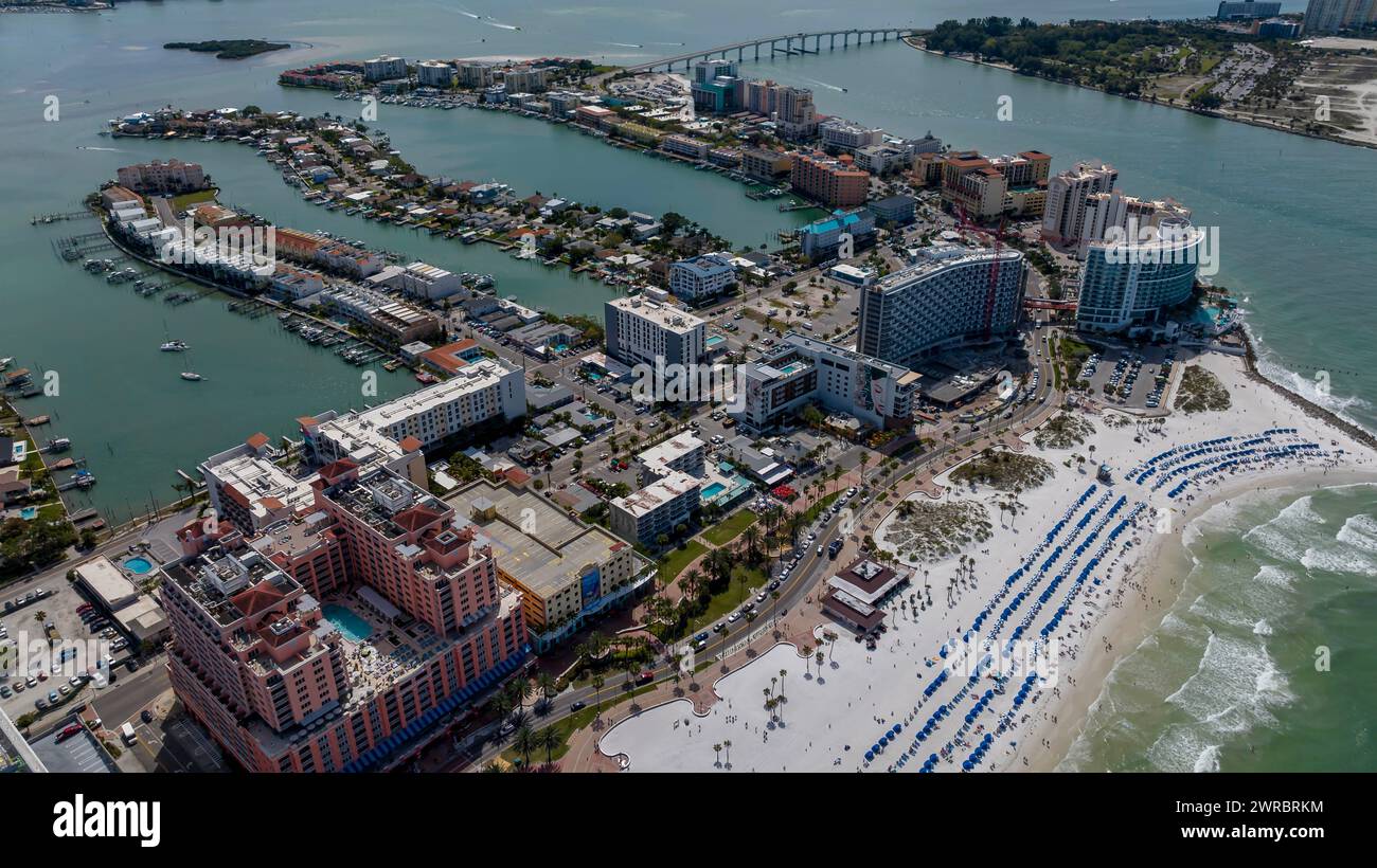 Clearwater Beach, Fl, USA. 11th Mar, 2024. Capturing Clearwater Beach's 