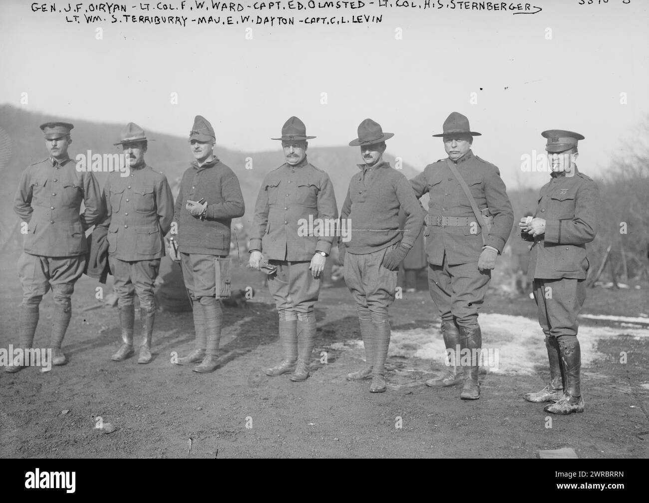 c. 1910s USA soldiers on maneuvers in valley, pitched tents c. 1910s USA soldiers on maneuvers in valley, pitched tents