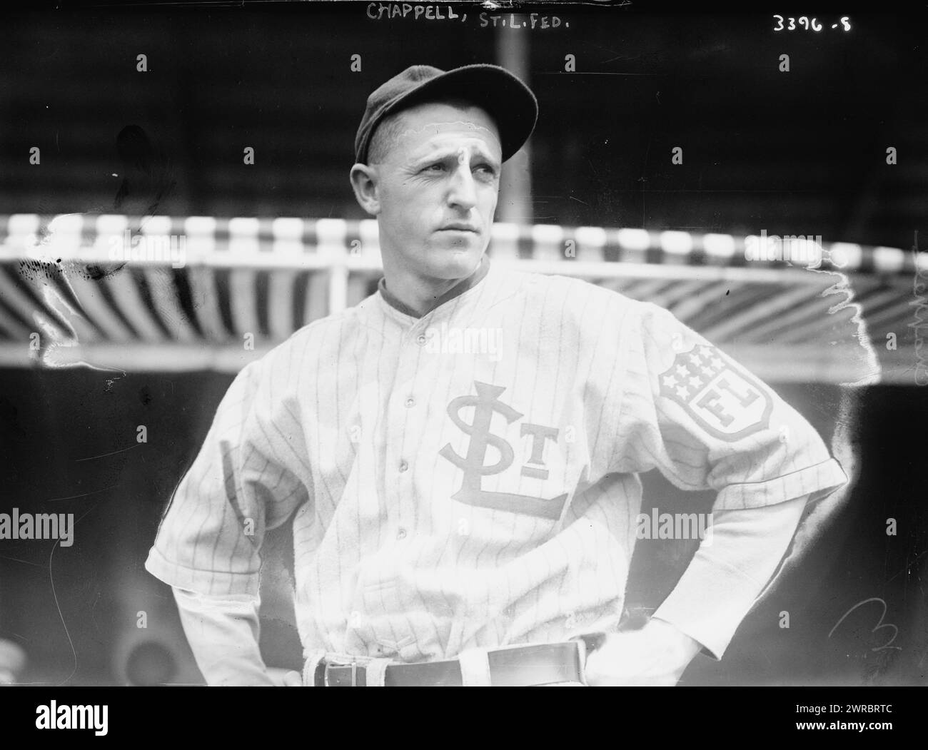 Harry Chapman, St. Louis Federal League (baseball), 1915, Glass negatives, 1 negative: glass Stock Photo
