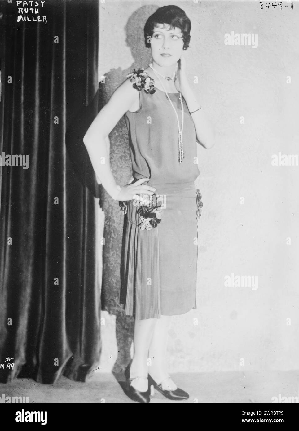 Patsy Ruth Miller, Photograph shows American film actress Patsy Ruth Miller (1904-1995)., ca. 1920 - ca. 1930, Glass negatives, 1 negative: glass Stock Photo