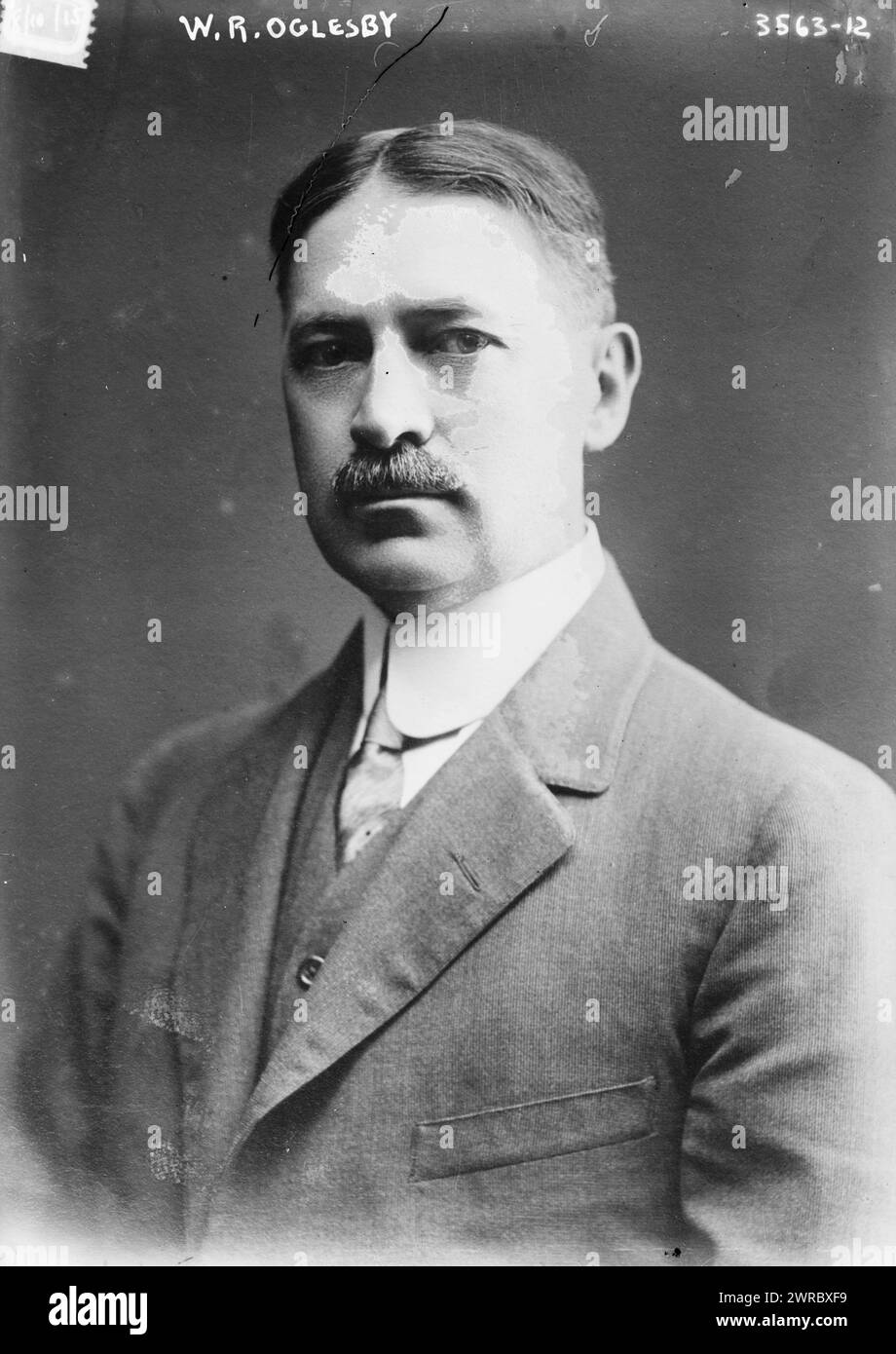 W.R. Oglesby, Photograph shows Woodson Ratcliffe Oglesby (1867-1955), a Congressman from New York State., 1915 Aug. 10, Glass negatives, 1 negative: glass Stock Photo