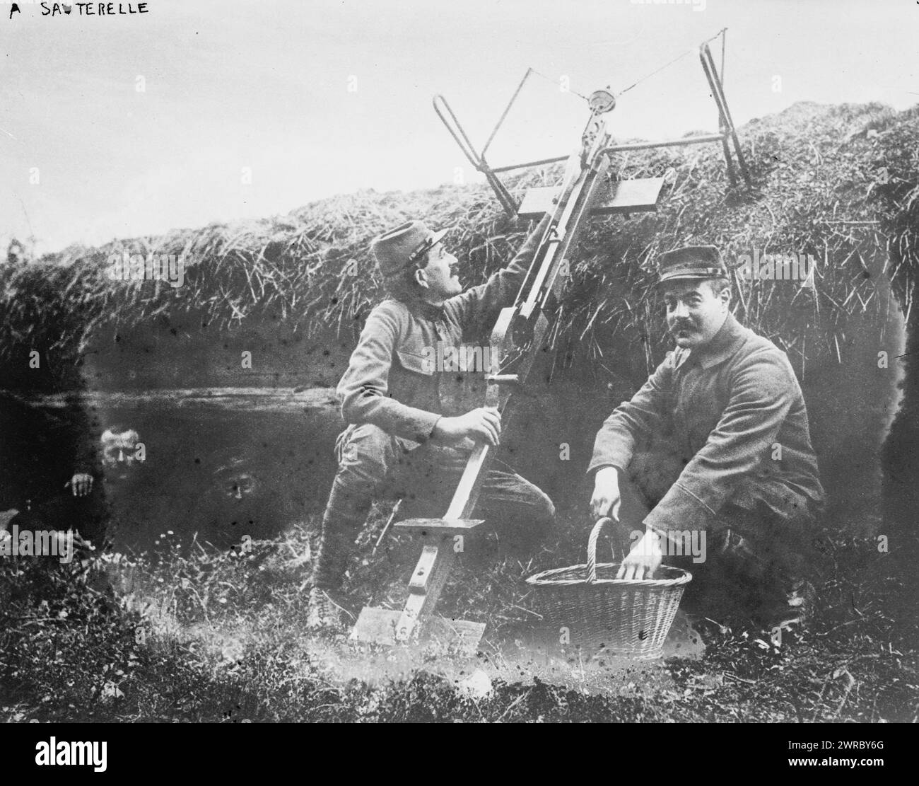 French World War I Propaganda (Lapine, Imp., Paris, 1915). Poster La journee du Poilu Stock