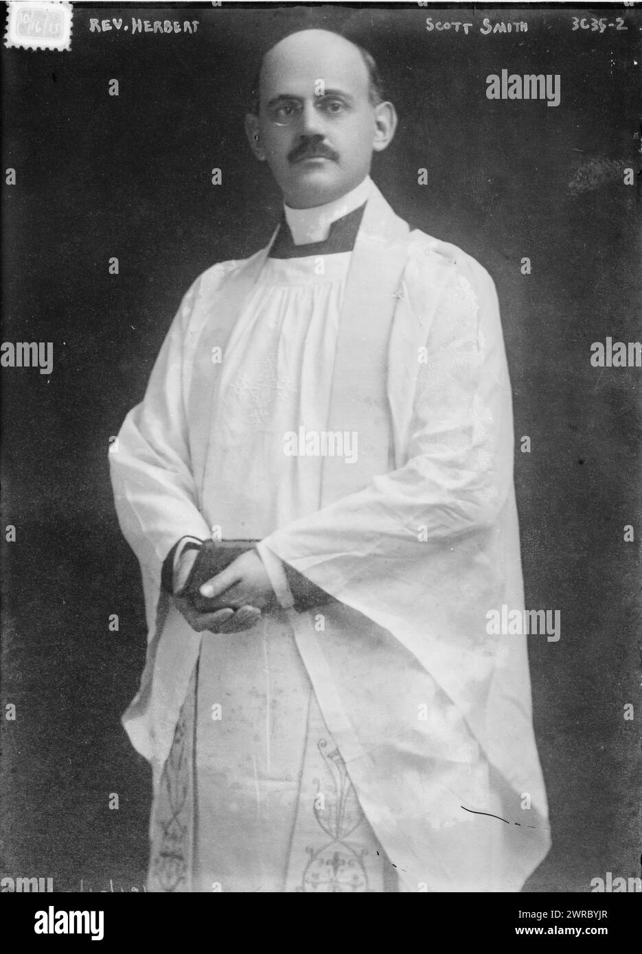 Rev. Herbert Scott Smith, between ca. 1910 and ca. 1915, Glass negatives, 1 negative: glass Stock Photo