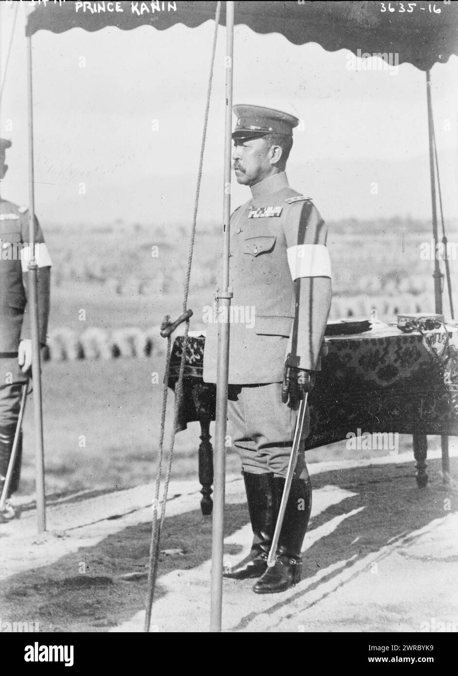 Prince Kanin, Photograph shows Prince Kan'in Kotohito (1865-1945) who served in the Japanese Army., between ca. 1910 and ca. 1915, Glass negatives, 1 negative: glass Stock Photo