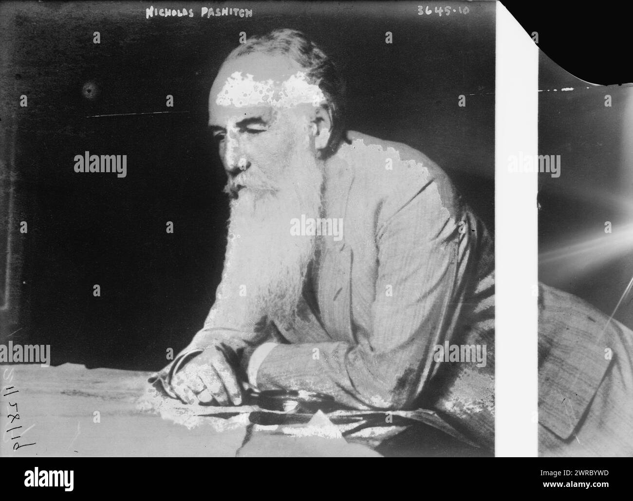 Nicholas Pashitch, Photograph shows Nikola P. Pasíc (1845-1926), a ...