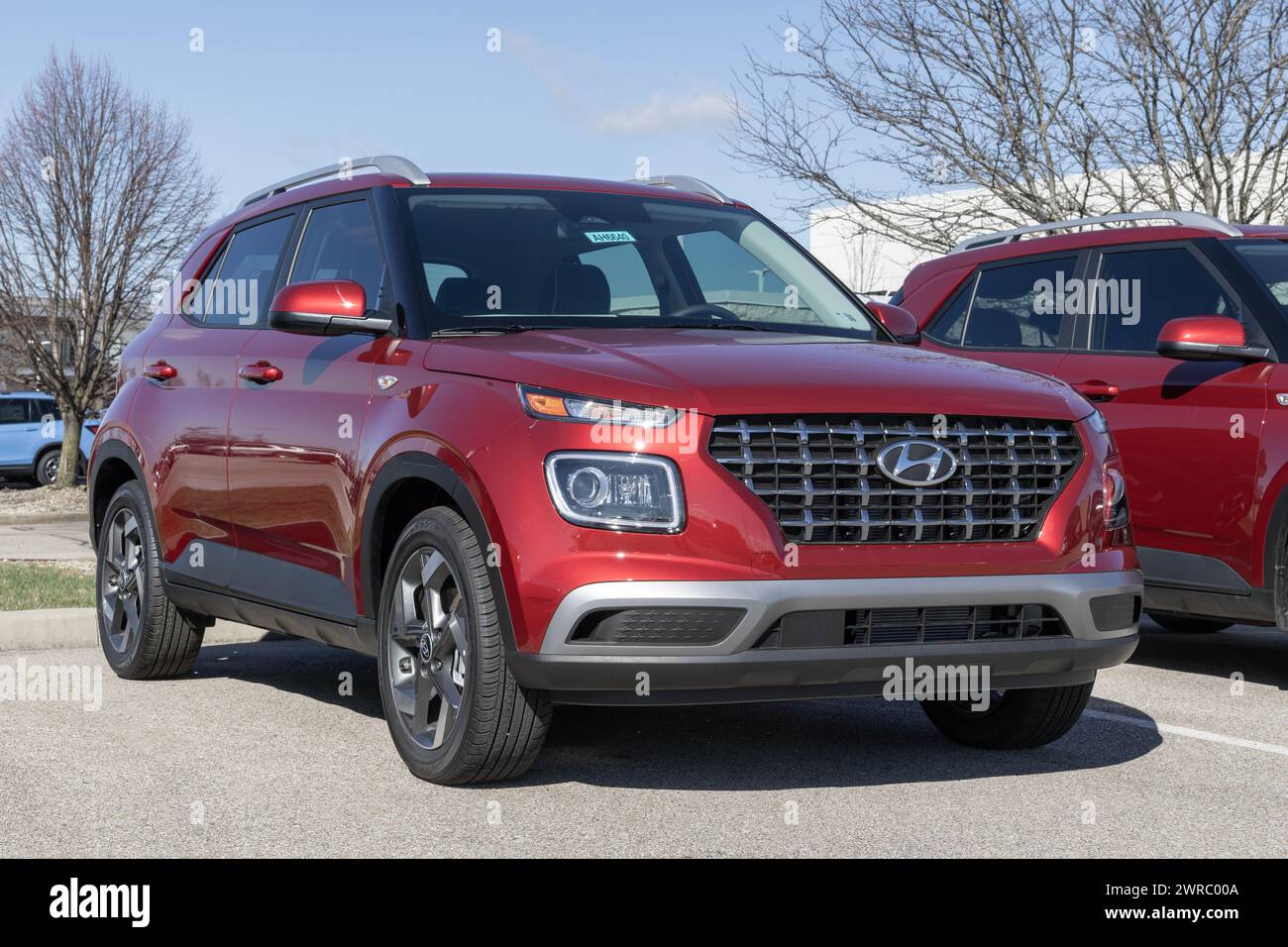 Avon - March 10, 2024: Hyundai Venue Limited display at a dealership ...