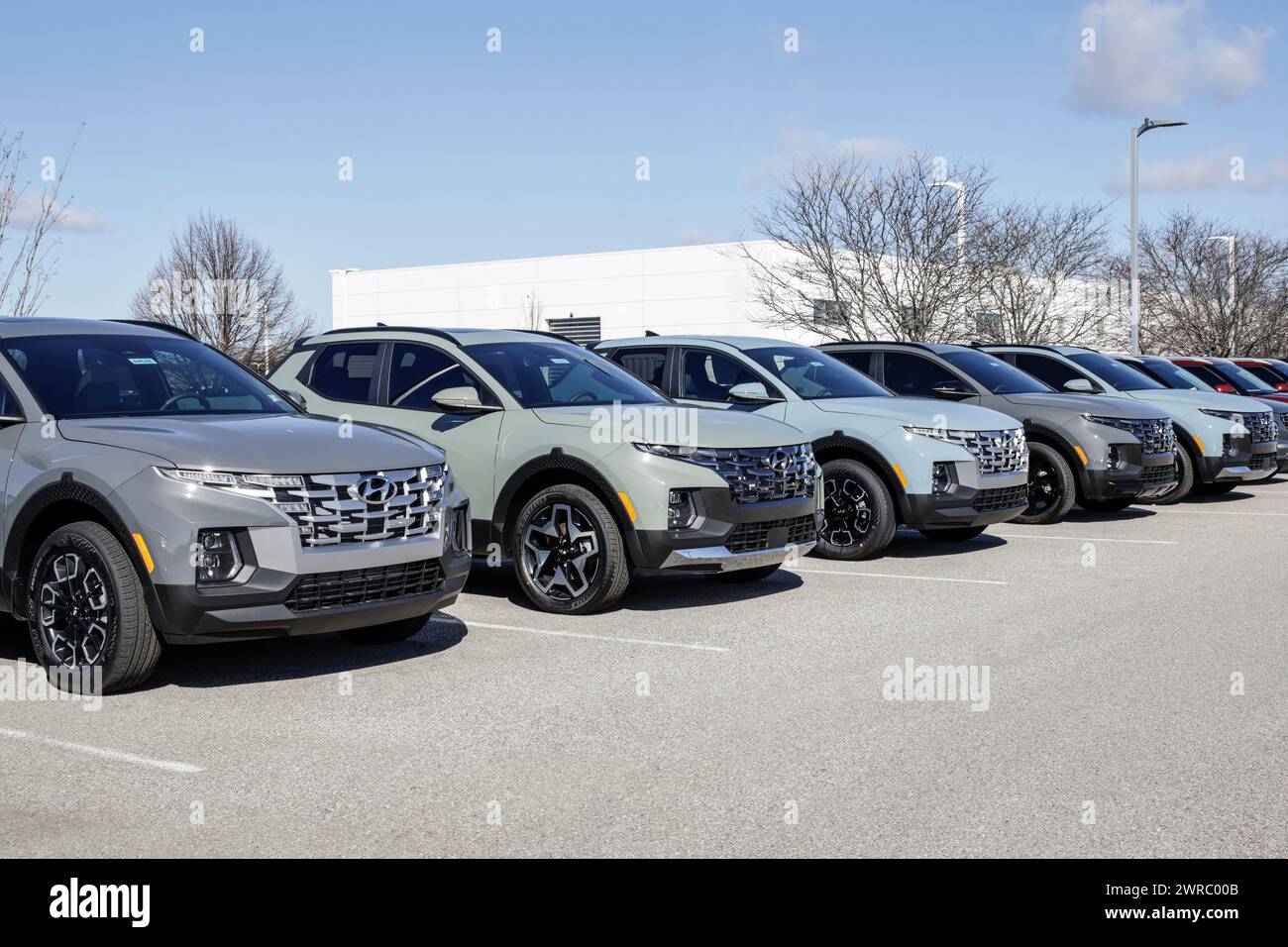 Avon - March 10, 2024: Hyundai Santa Cruz Limited display at a ...