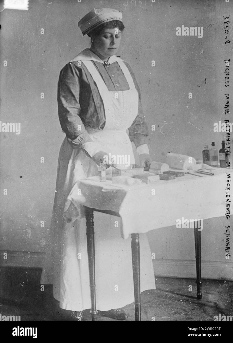 Duchess Marie Antoinette of Mecklenburg Schwerin, between ca. 1915 and ca. 1920, Glass negatives, 1 negative: glass Stock Photo