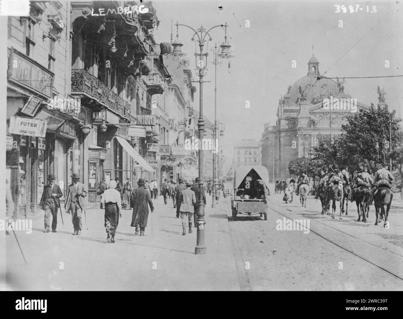 Lemberg Photograph Shows A Street View Of Lemberg A City In The lemberg-photograph-shows-a-street-view-of-lemberg-a-city-in-the