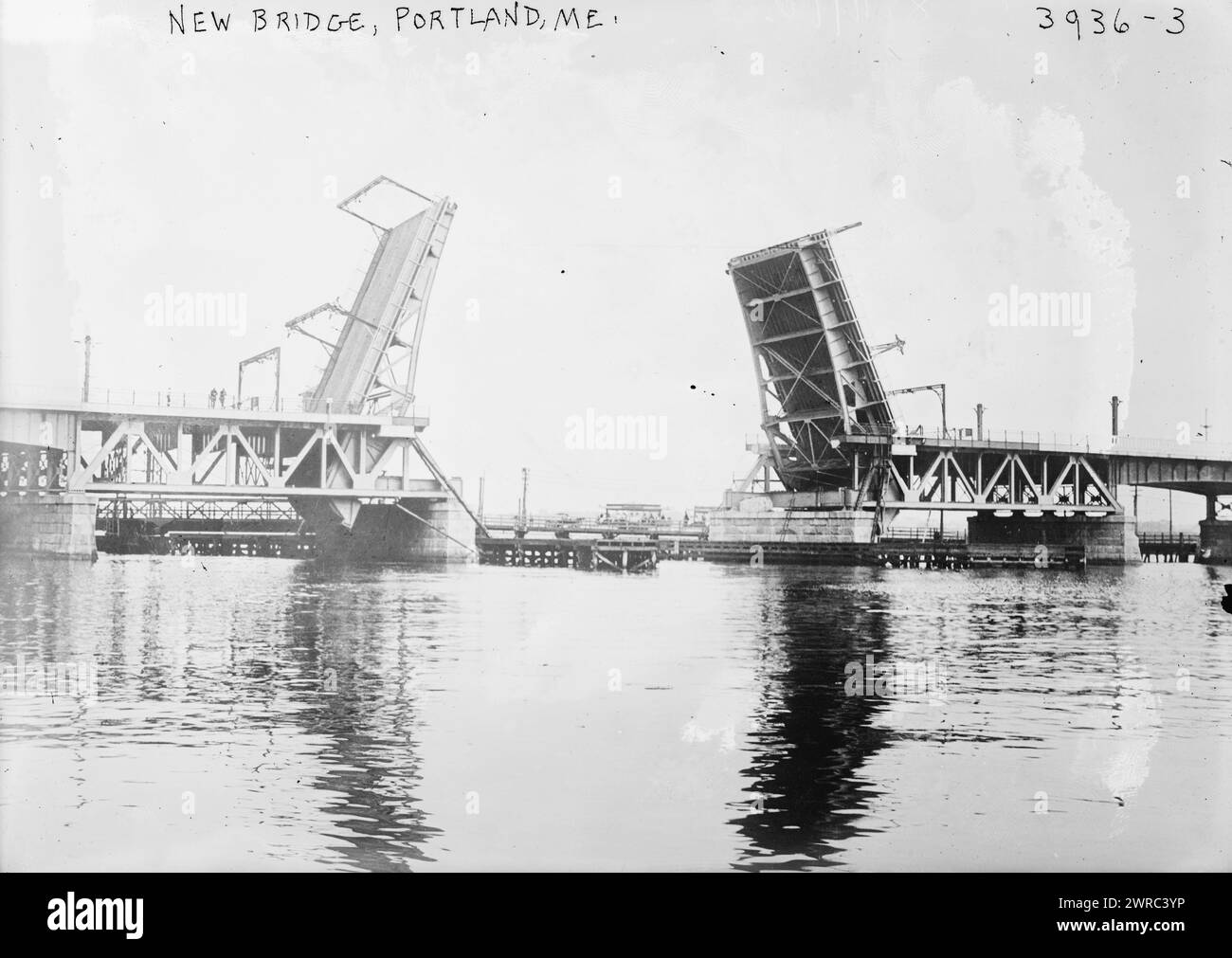 New Bridge, Portland, Me., between ca. 1915 and ca. 1920, Glass negatives, 1 negative: glass Stock Photo