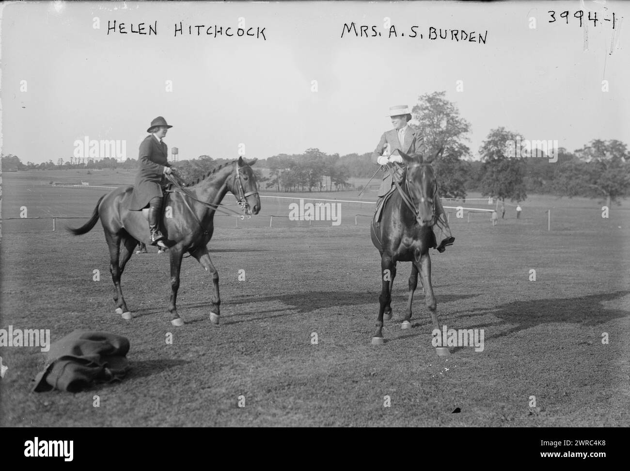 Helen Hitchcock and Mrs. A.S. Burden, Photo shows socialite and art ...