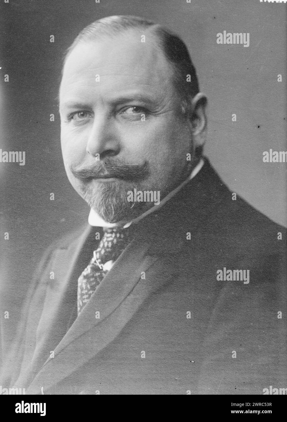C. Th. Zahle, Photograph shows Carl Theodor Zahle (1866-1946), a Danish lawyer and politician who served as prime minister of Denmark from 1909-1910 and from 1913-1920., between ca. 1915 and ca. 1920, Glass negatives, 1 negative: glass Stock Photo