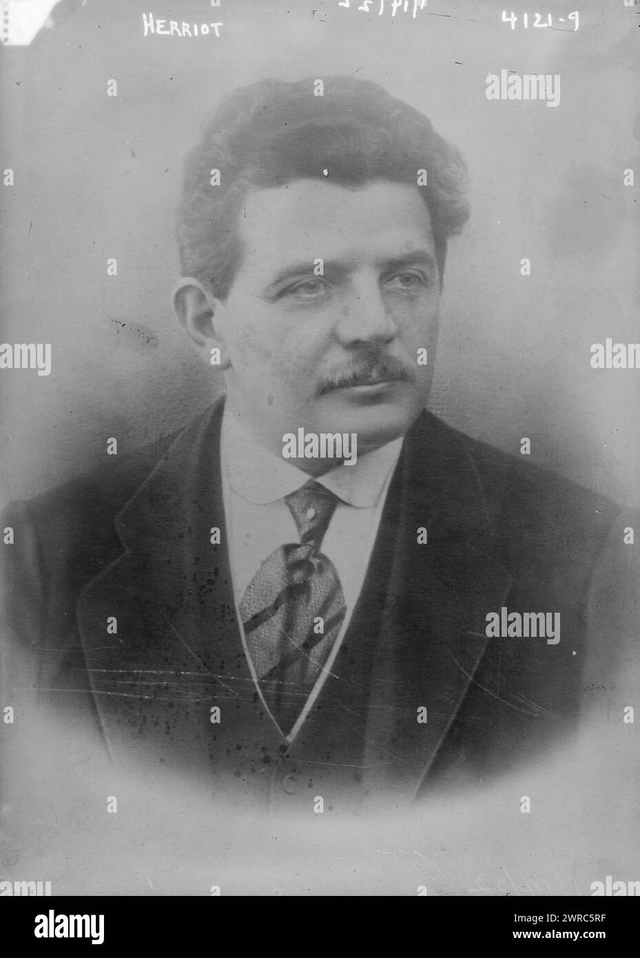 Herriot, Photograph shows French Radical politician Édouard Herriot (1872-1957)., between ca. 1915 and ca. 1920, Glass negatives, 1 negative: glass Stock Photo