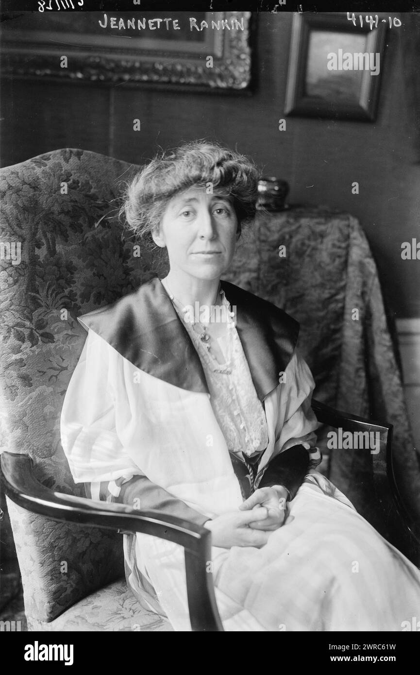 Jeannette Rankin, Photograph shows Jeannette Pickering Rankin (1880 ...