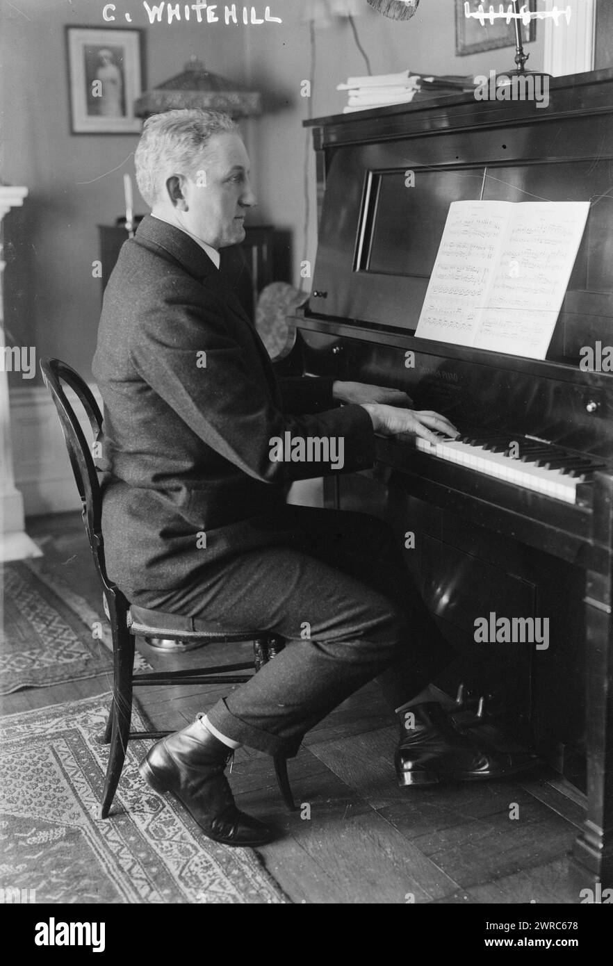 C. Whitehill, Photograph shows American bass/baritone opera singer Clarence Whitehill (1871-1932)., between ca. 1915 and ca. 1920, Glass negatives, 1 negative: glass Stock Photo