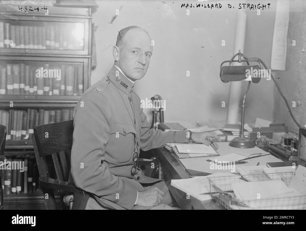 Maj willard d straight photograph shows banker and publisher willard