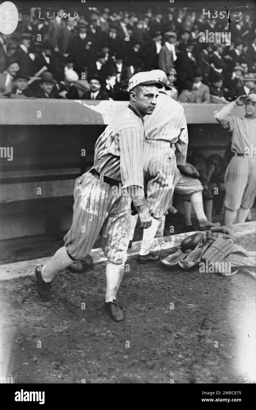 Nemo Leibold, Chicago AL (baseball), 1917, Glass negatives, 1 negative: glass Stock Photo