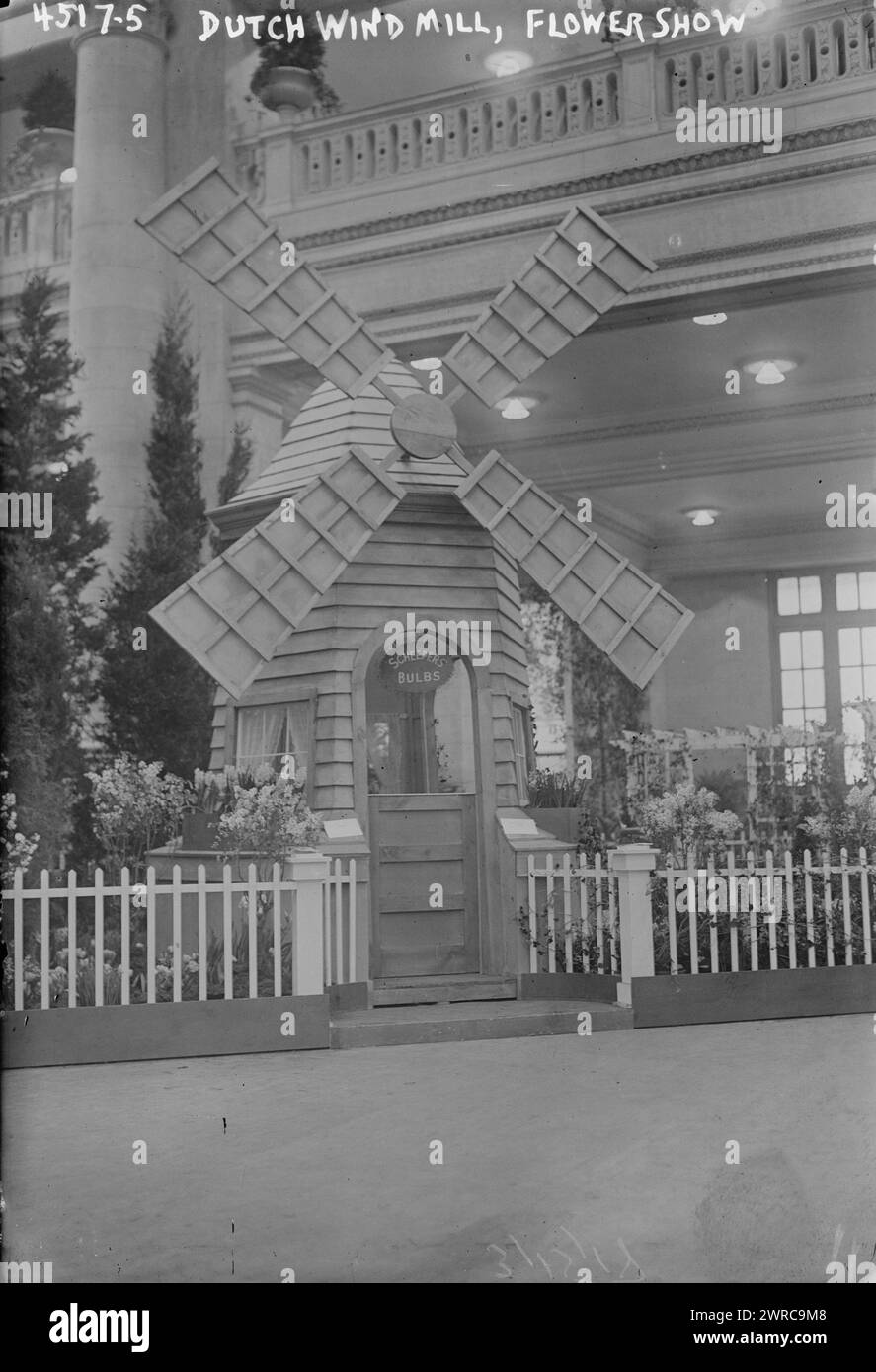 Dutch Windmill, Flower Show, Photograph shows a building in the shape ...