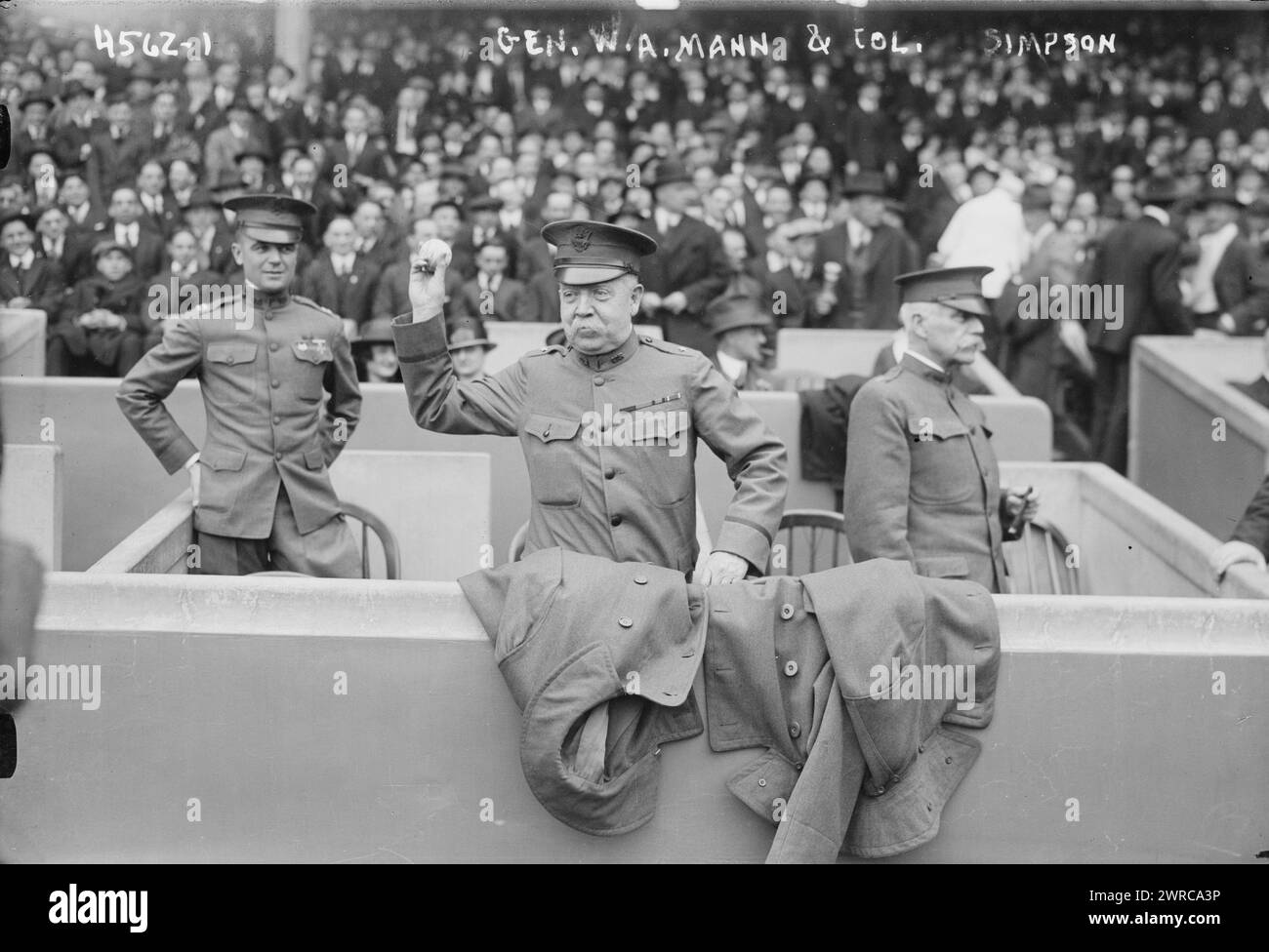 Gen. W.A. Mann & Col Simpson, between ca. 1915 and ca. 1920, Glass ...