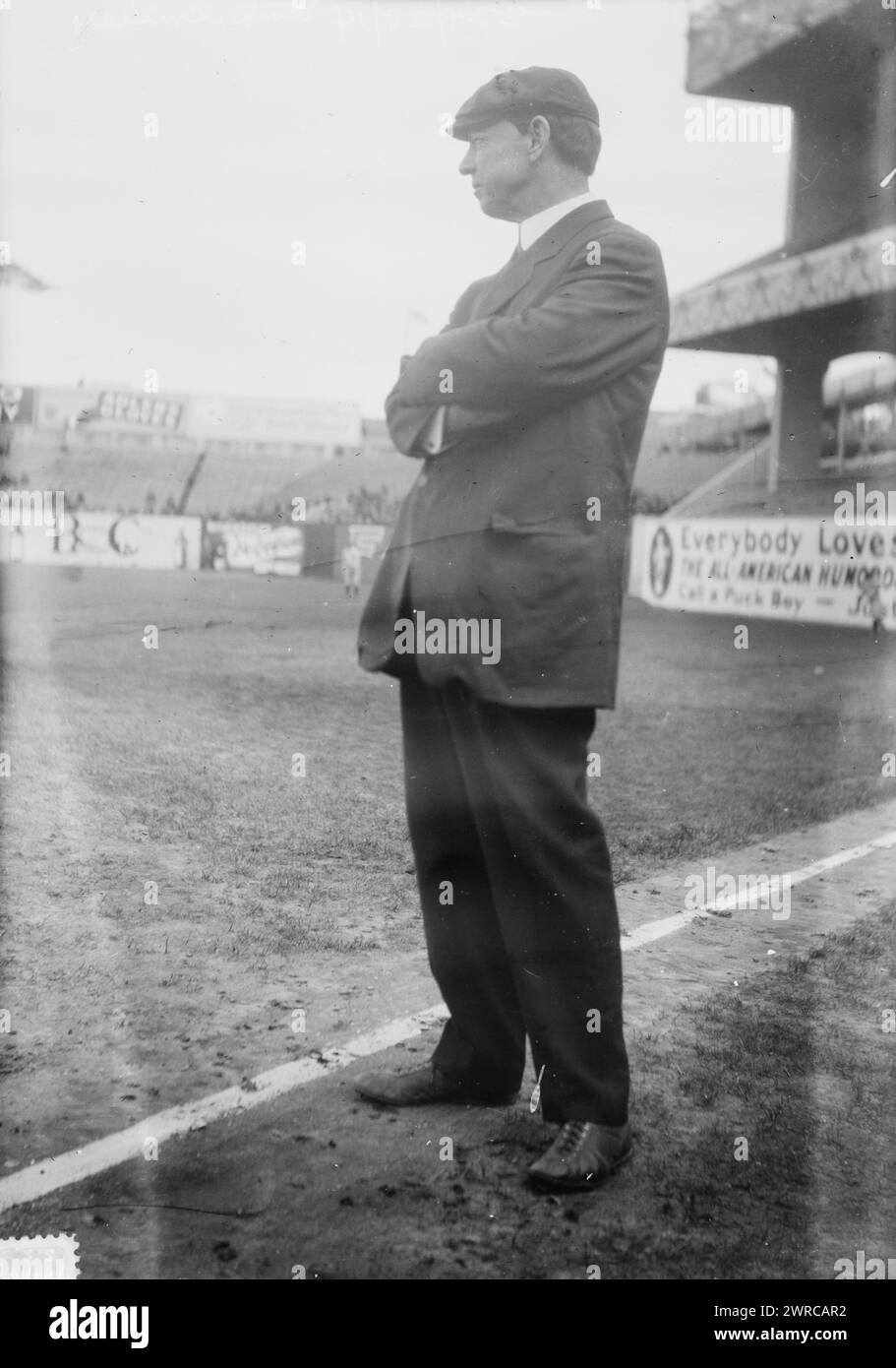NL umpire Bob Emslie (baseball), 1914., Nitrate negatives., Nitrate negatives, 1 negative: nitrate Stock Photo