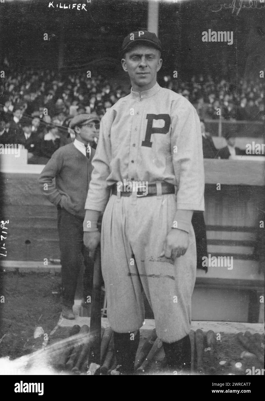 Bill Killefer, Philadelphia NL (baseball), 1915, Nitrate negatives., Nitrate negatives, 1 negative: nitrate Stock Photo