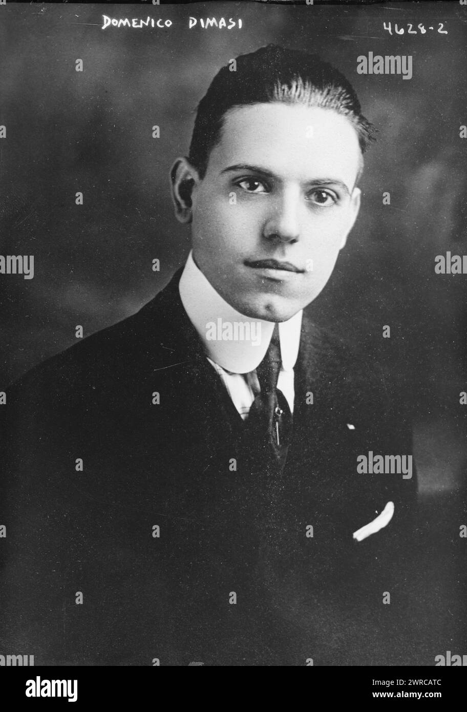 Domenico Dimasi, Photograph shows Private Domenico Dimasi, of Greensburg, Pennsylvania who was killed in action on May 29, 1918 during World War I., between ca. 1915 and ca. 1920, Glass negatives, 1 negative: glass Stock Photo
