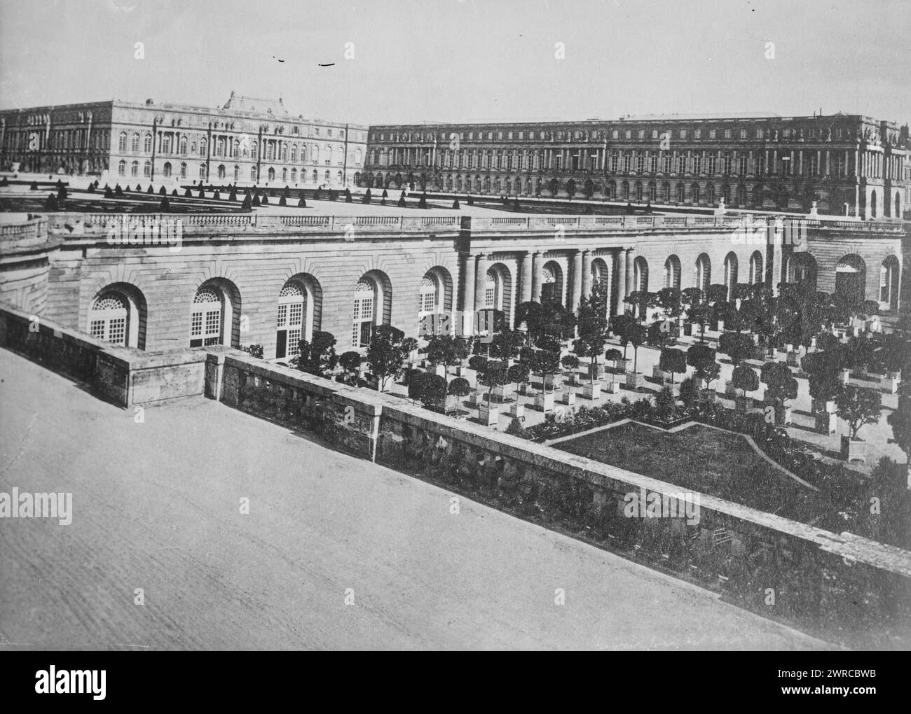 Palace, Versailles, between ca. 1915 and ca. 1920, Versailles, Glass negatives, 1 negative: glass Stock Photo