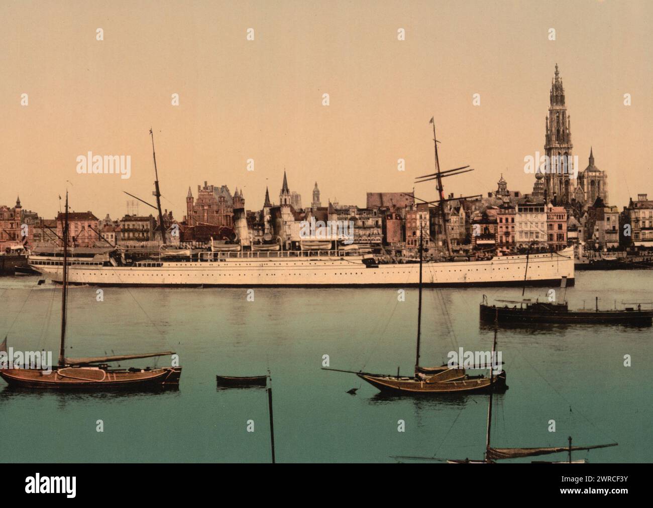 North German Lloyd steamer 'La Prusse', Antwerp, Belgium, between ca ...