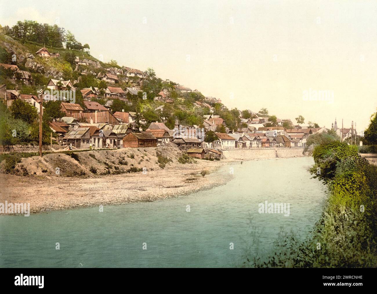 Klausenberg (i.e. Klausenburg), Fellegvar, Hungary, Austro-Hungary, between ca. 1890 and ca. 1900., Color, 1890-1900 Stock Photo