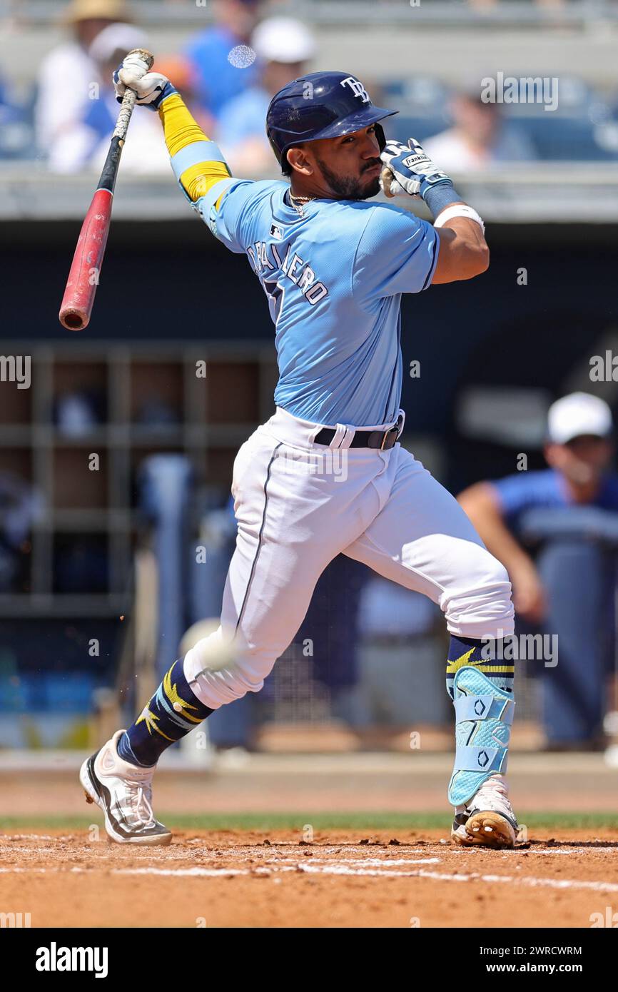 Port Charlotte, FL: Tampa Bay Rays second baseman Jose Caballero (7 ...
