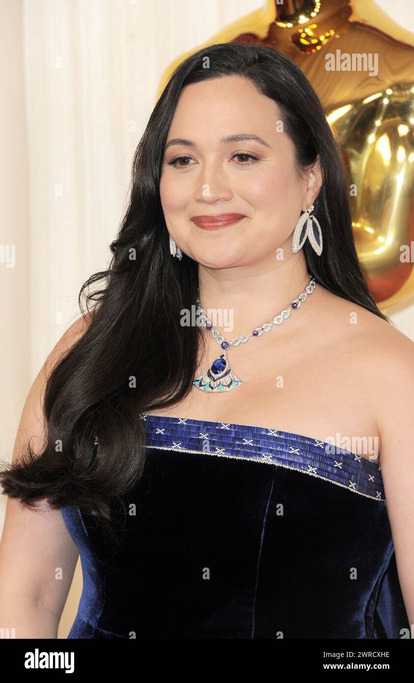 Lily Gladstone at the 96th Annual Academy Awards held at the Dolby Theater in Hollywood, USA on March 10, 2024. Stock Photo