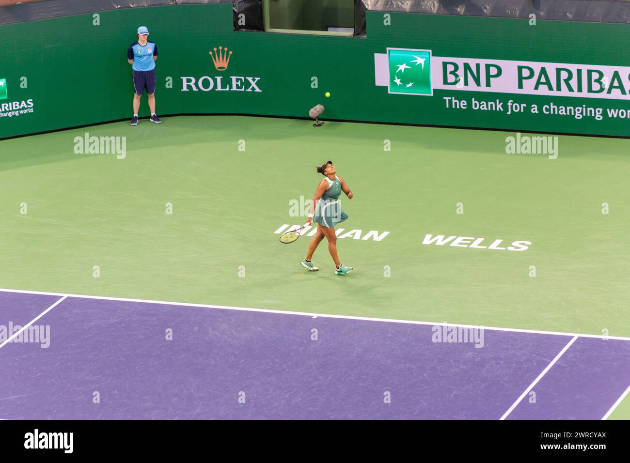 Naomi Osaka (大坂 なおみ) at the Indian Wells Open 2024, winning round