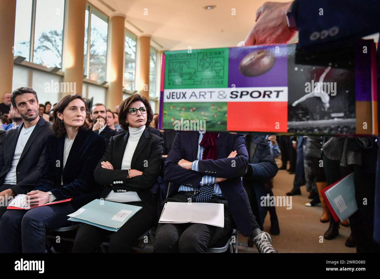 Paris, France. 11th Mar, 2024. (L to R) President of Paris, France 2024