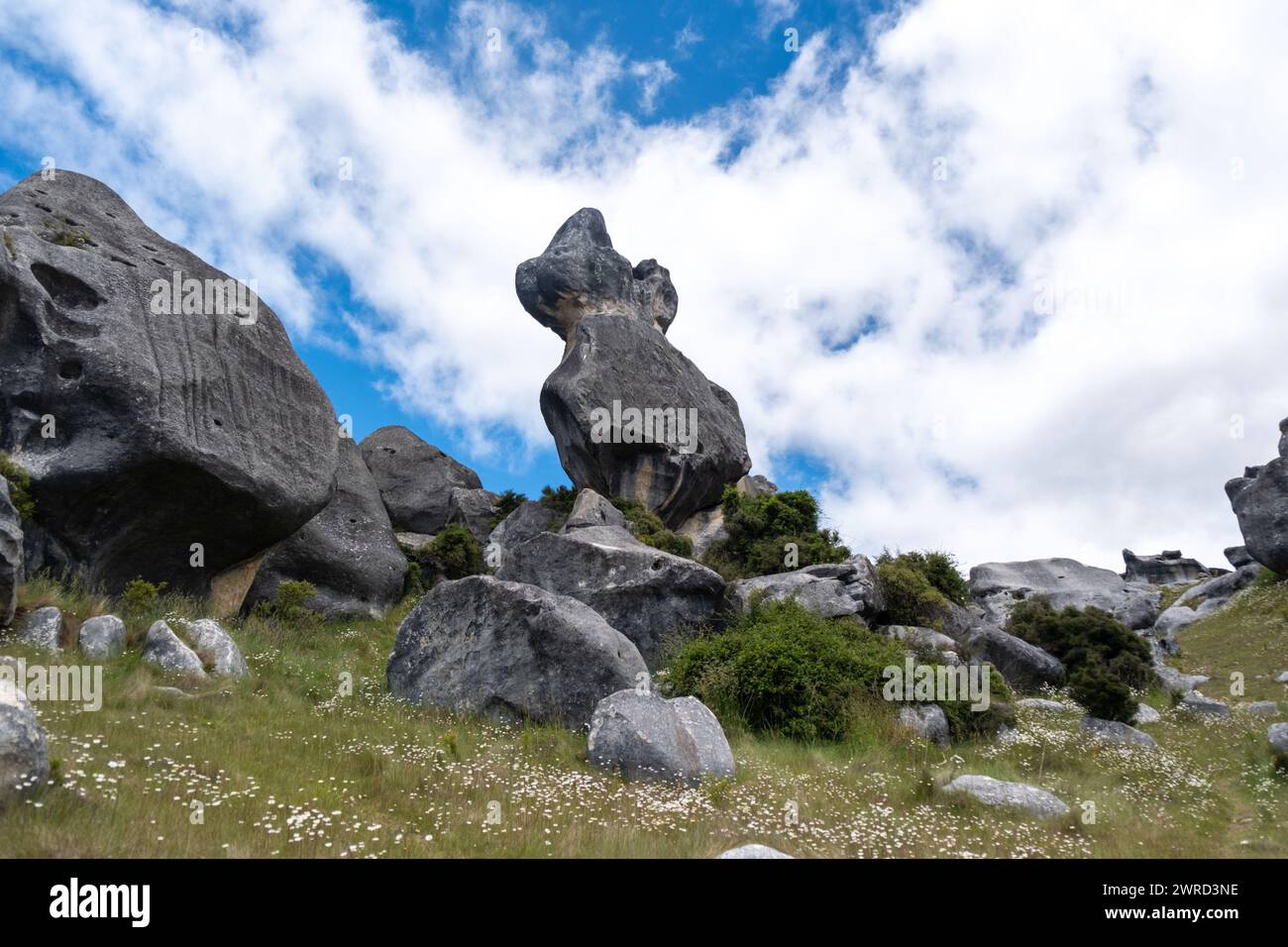 Castle Hill, New Zealand Stock Photo