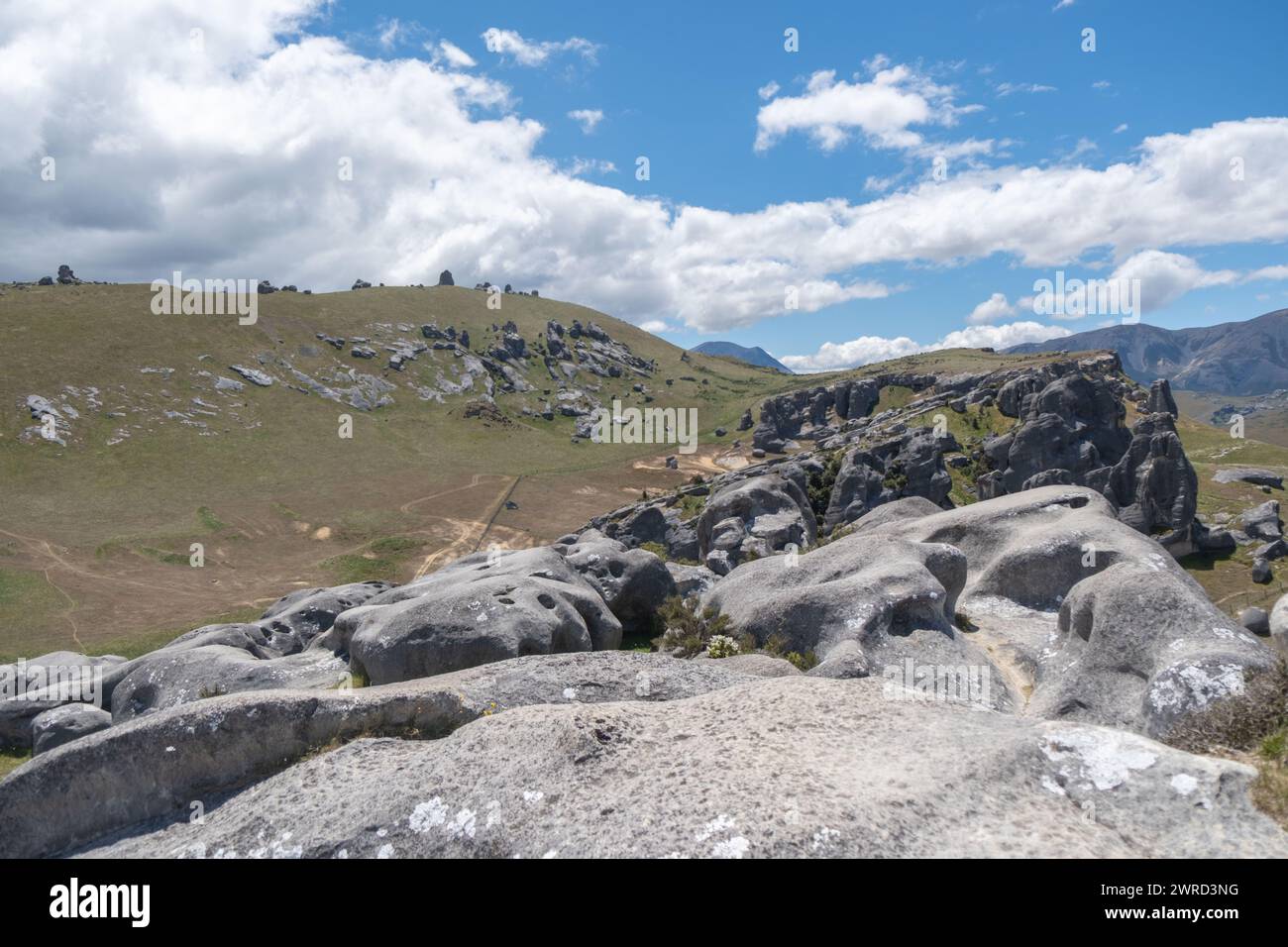 Castle Hill, New Zealand Stock Photo