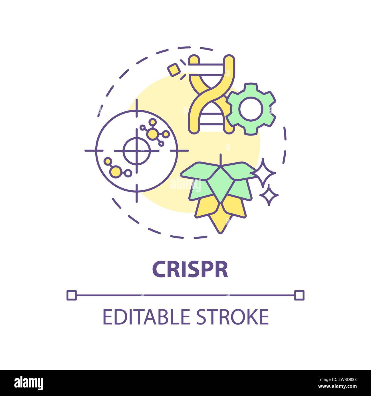CRISPR multi color concept icon Stock Vector Image & Art - Alamy