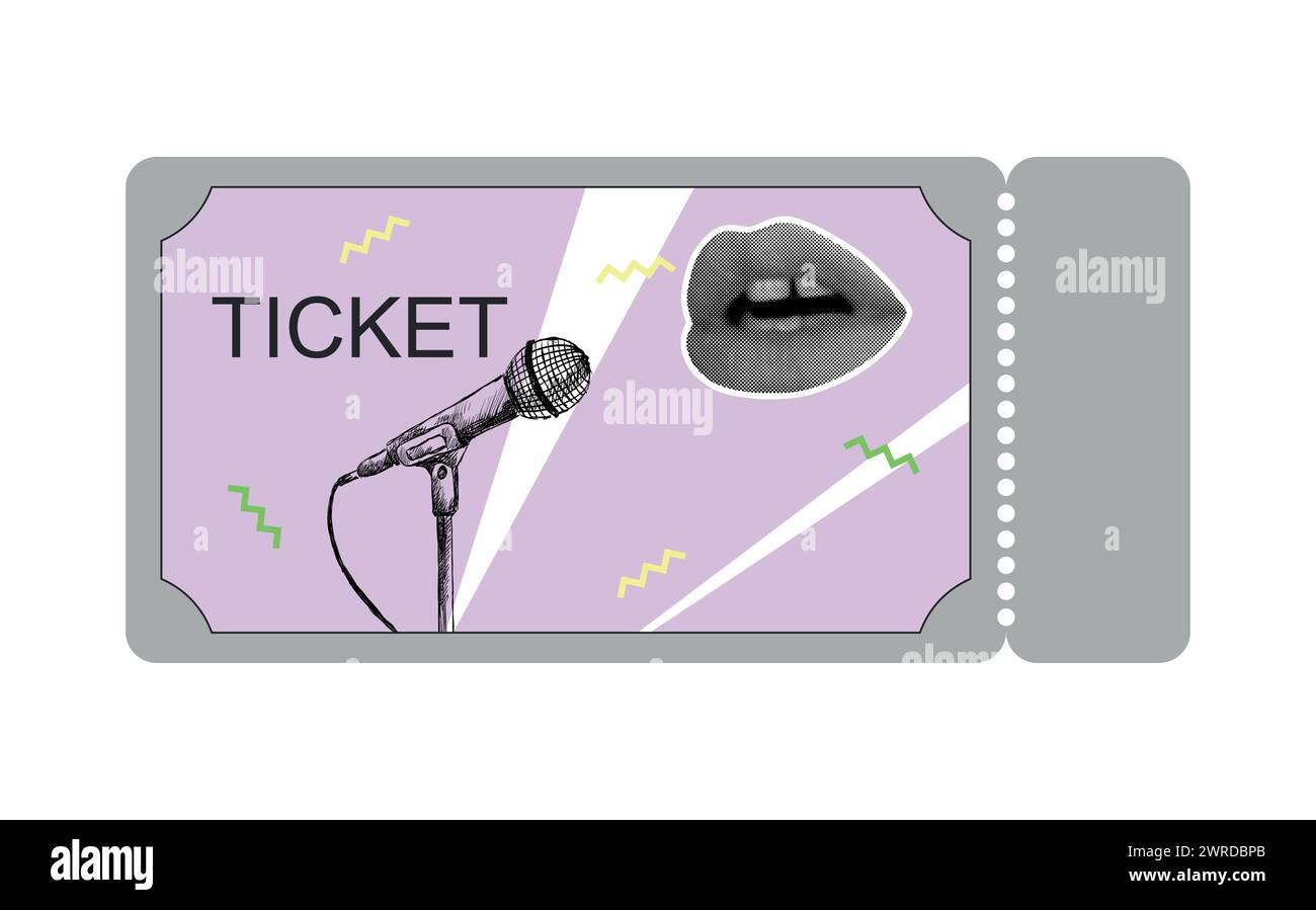 Concert ticket template Stock Vector Image Art Alamy Concert ticket template Stock Vector Image Art Alamy