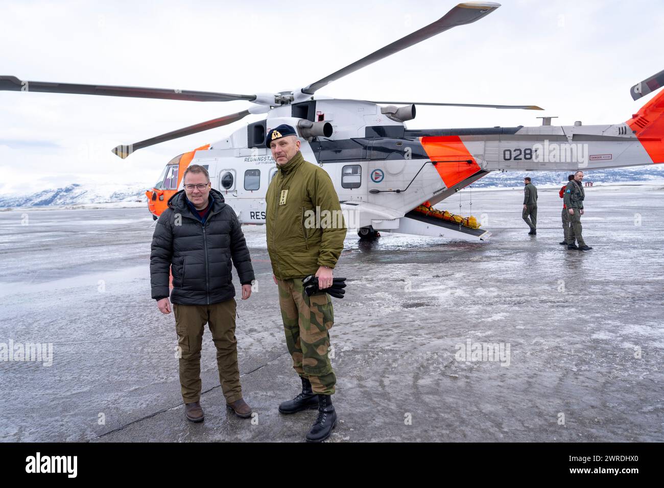 Kautokeino 20240309.Norwegian Defense Minister Bjorn Arild Gram and ...