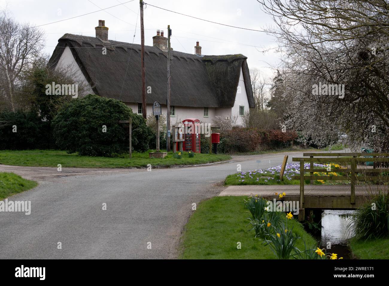 Molesworth village, Cambridgeshire, England, UK Stock Photo