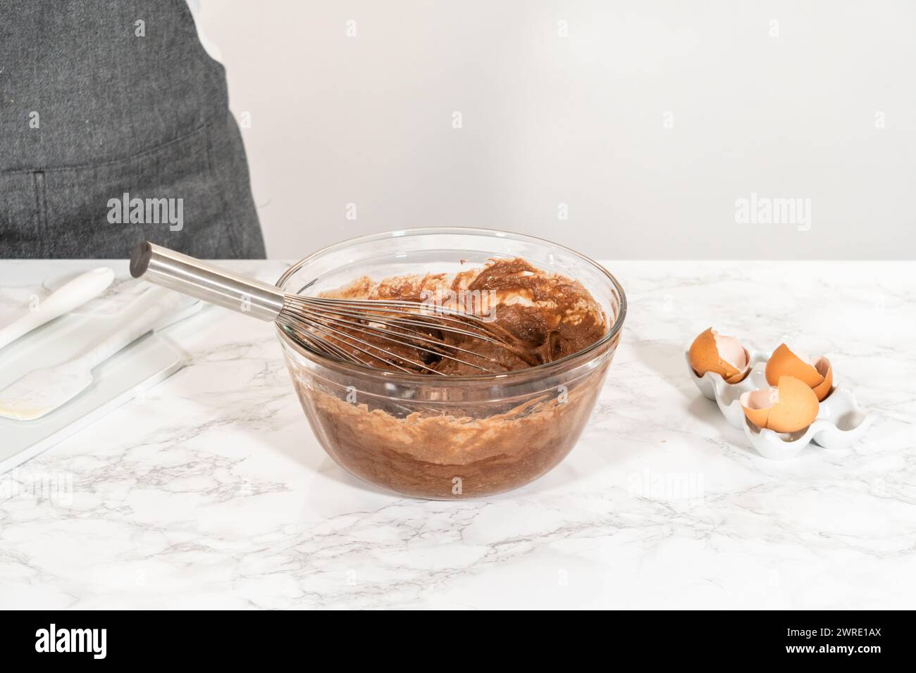Cake Using Whisking Method Whisking Delight - Chocolate Bundt Cake in the Making Stock Photo - Alamy
