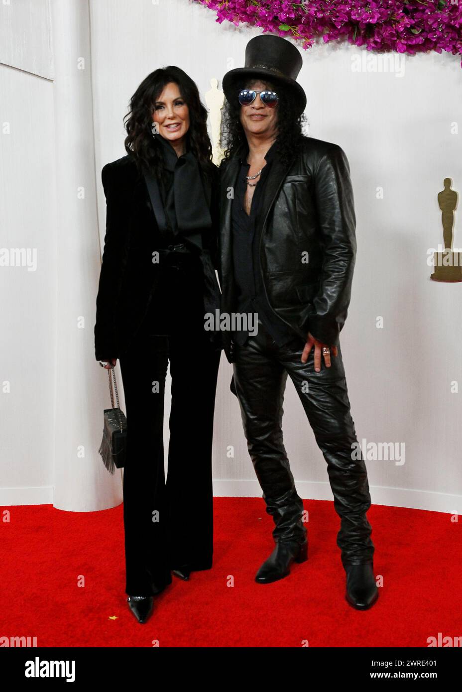 Los Angeles, Ca. 10th Mar, 2024. Meegan Hodges and Slash at the 96th