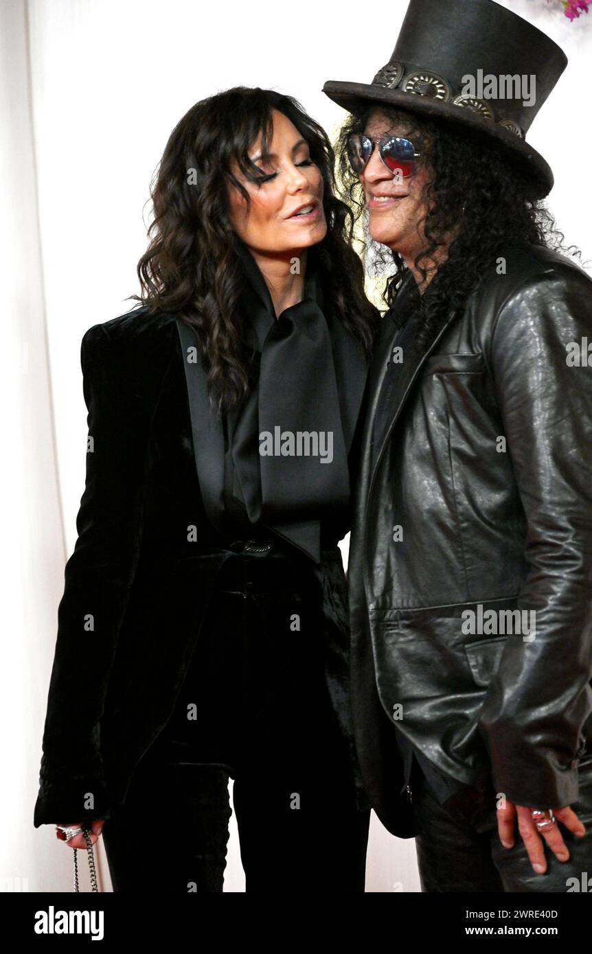 Los Angeles, Ca. 10th Mar, 2024. Meegan Hodges and Slash at the 96th