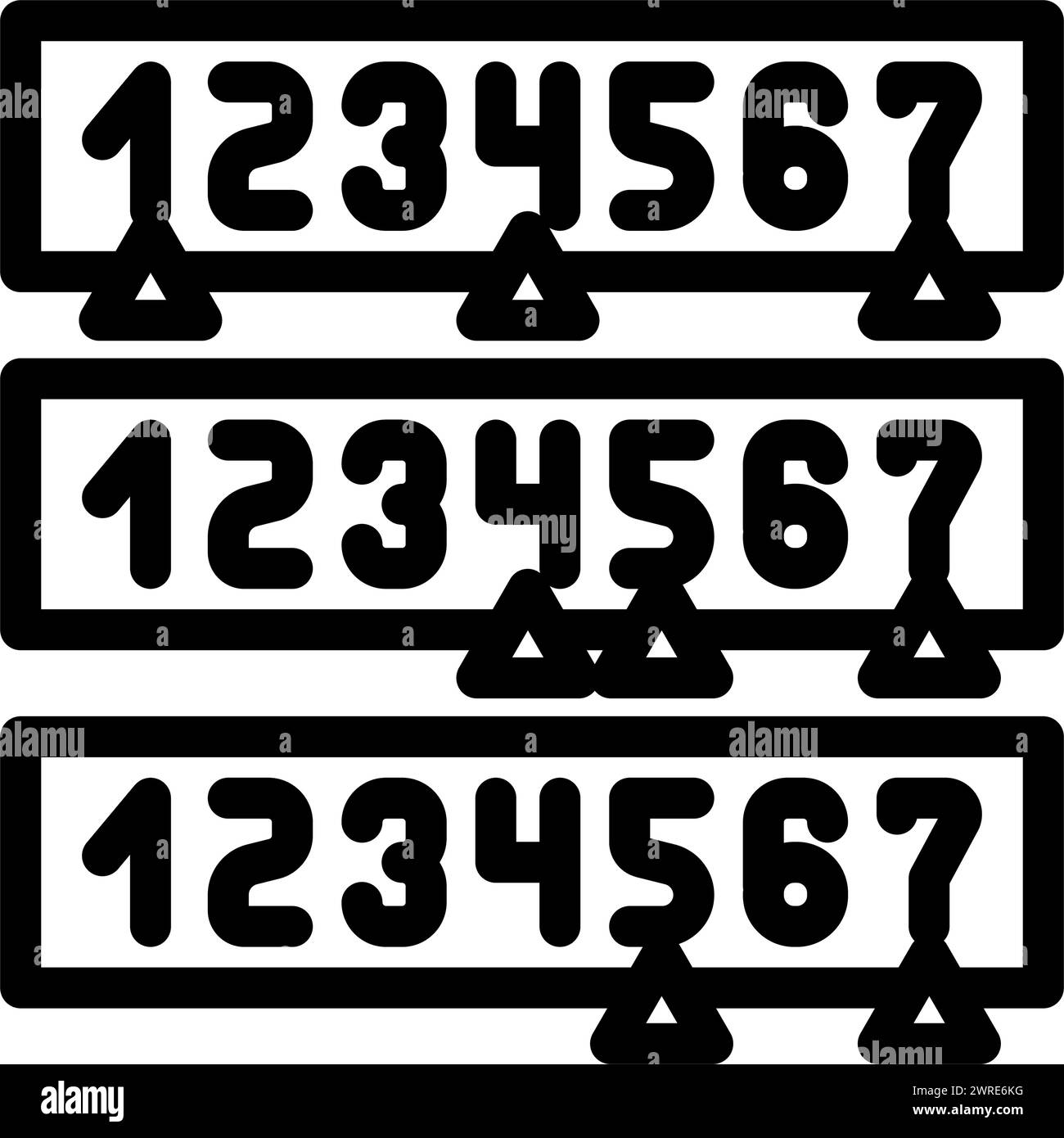 binary search algorithm line icon vector illustration Stock Vector ...