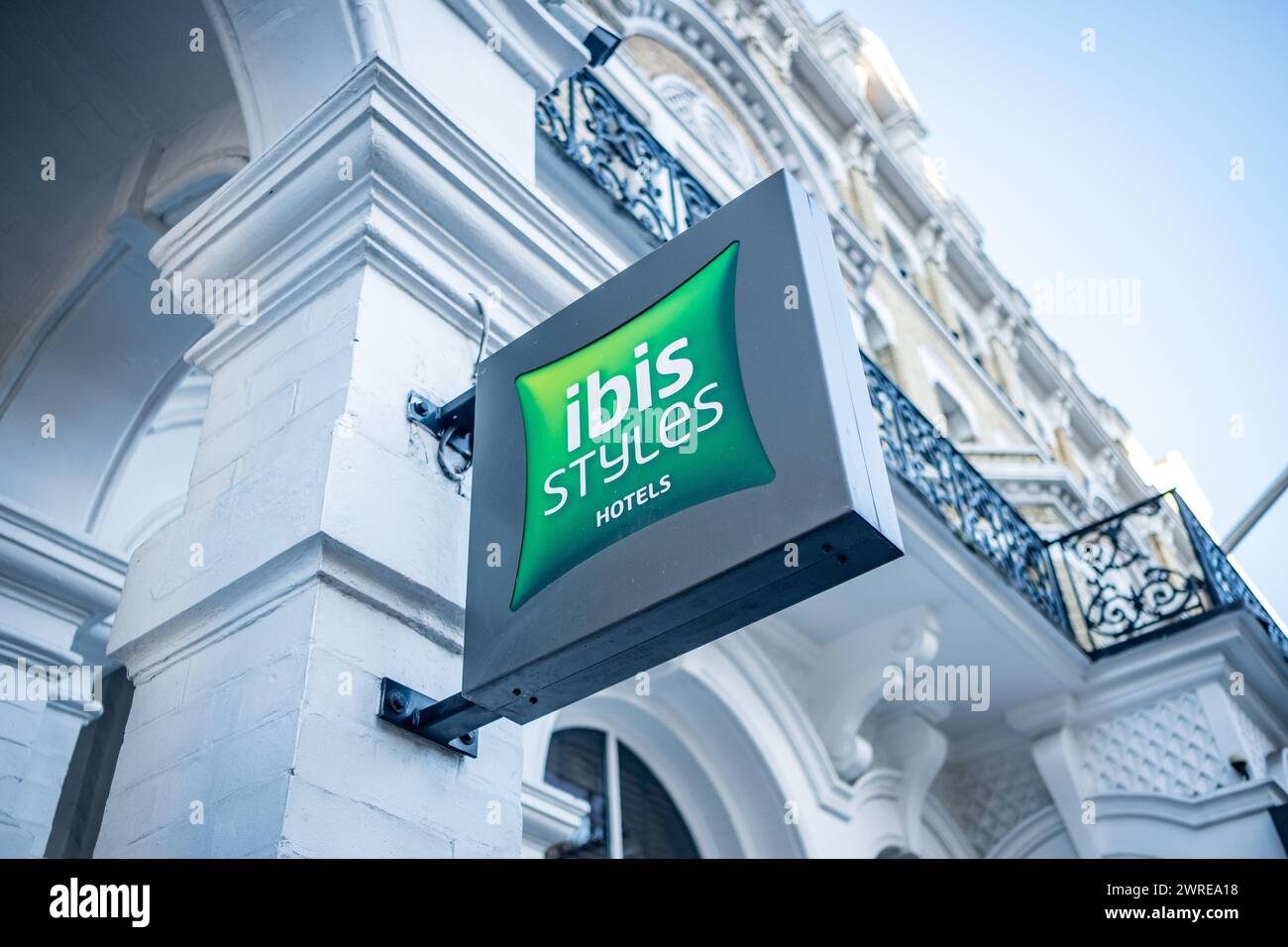 LONDON JANUARY 15, 2024 Ibis Styles hotel in south Kensington close