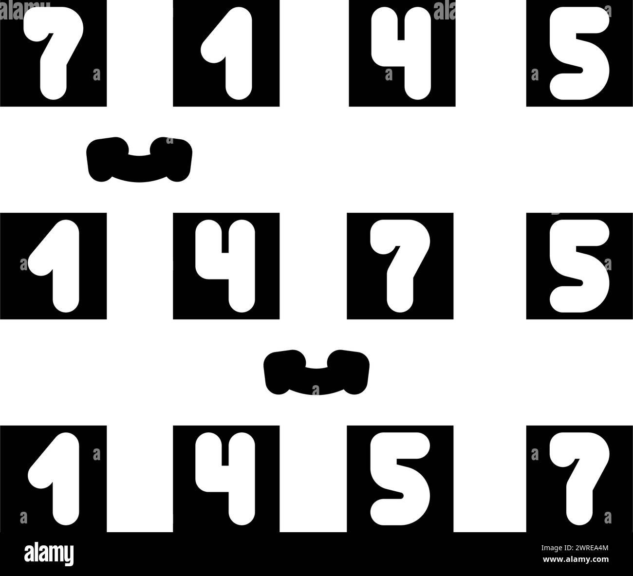 bubble sort algorithm glyph icon vector illustration Stock Vector Image ...