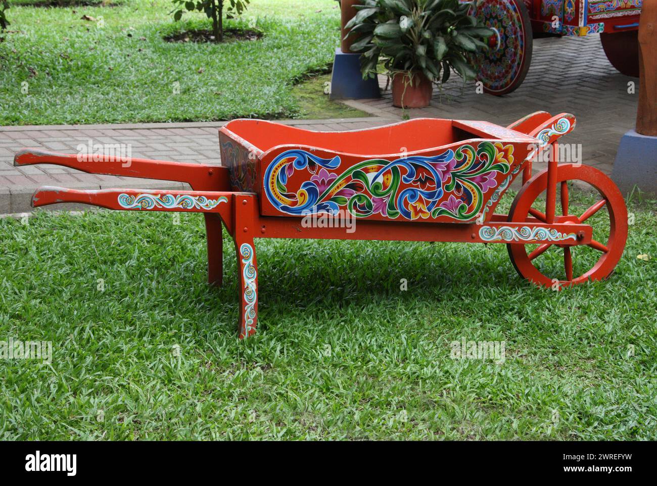 Ox cart, Sarchi, Central Highlands, Costa Rica. Sarchi is a city in