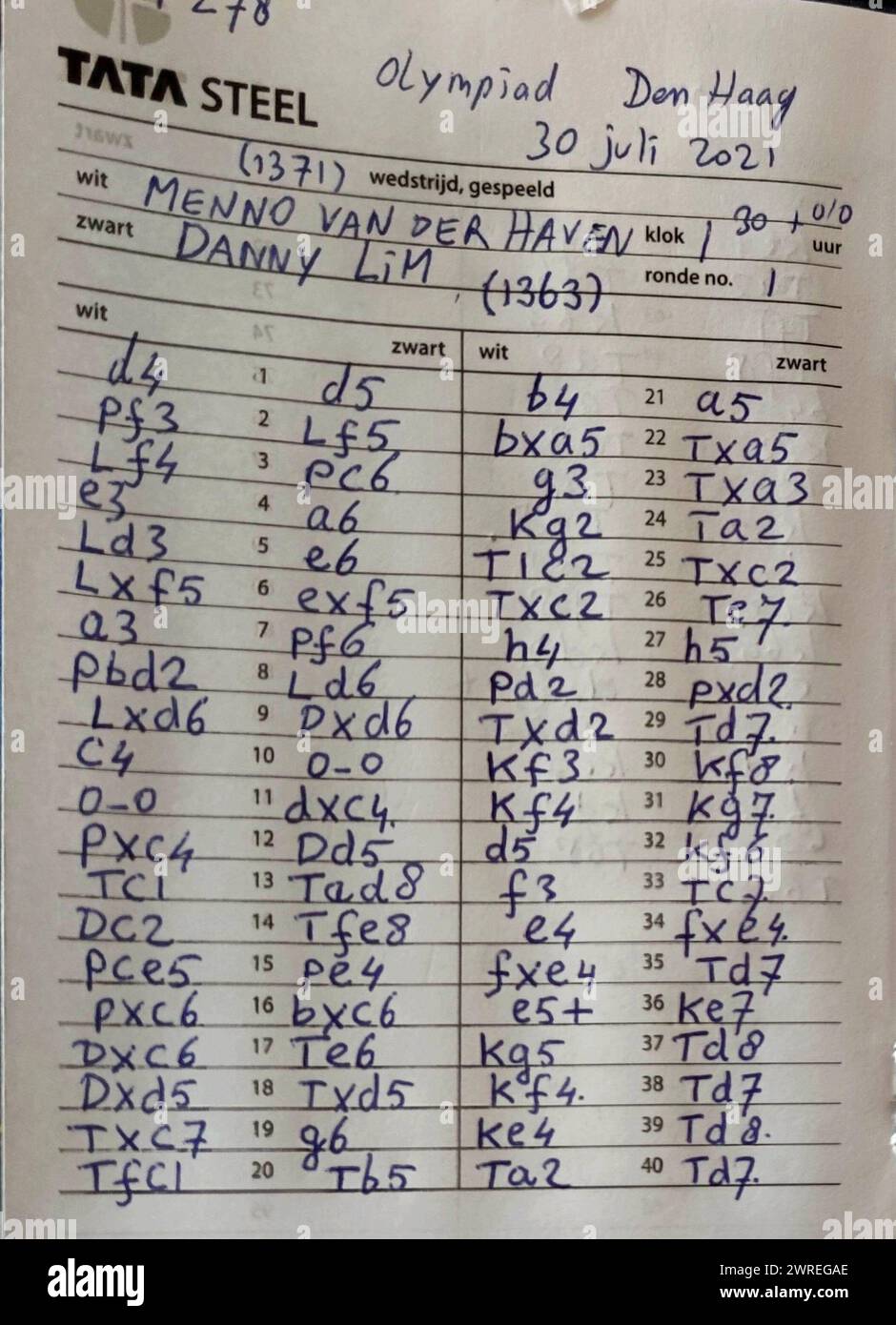 chess-score-sheet-hi-res-stock-photography-and-images-alamy for Free Chess Score Sheets Printable Chess score sheet hi-res stock photography and images - Alamy for Free Chess Score Sheets Printable