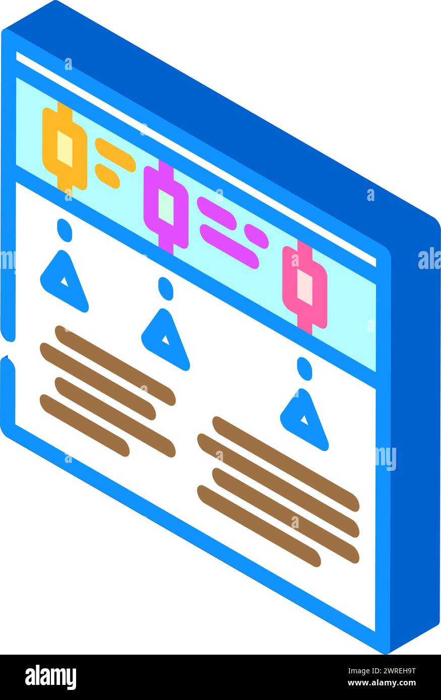 technical review isometric icon vector illustration Stock Vector Image ...